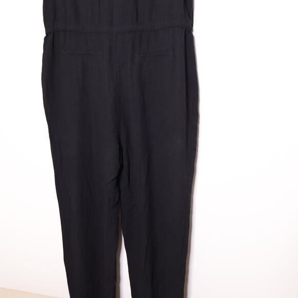 SPLENDID Brook Sleeveless Jumpsuit Elastic Waist Tencel Blend in Black Women's M - Picture 9 of 15
